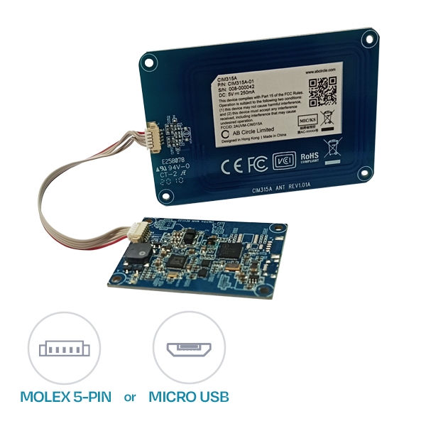 CIM315A: Contactless Smart Card Reader Module with  Detachable Antenna