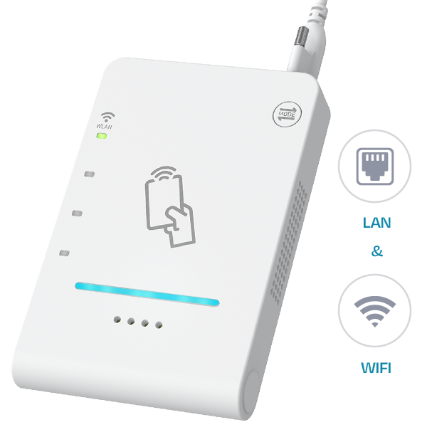 CIR715A: 無線/有線LAN接続型NFCリーダライタ