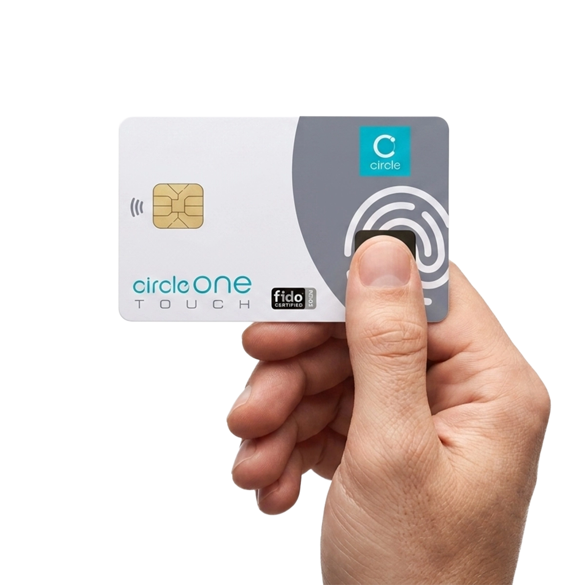 CircleONE Touch Biometric FIDO2 Dual-Interface Security Card