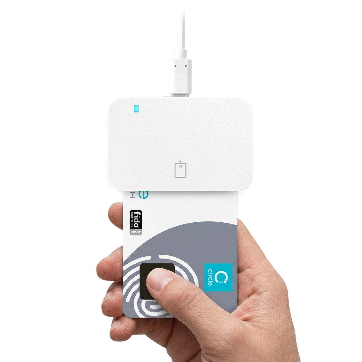 CircleONE Touch Biometric FIDO2 Dual-Interface Security Card
